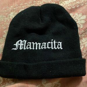 Black mamacita beanie like new